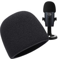 Mic Cover Microphone Foam Windscreen for Blue Yeti Nano Condenser Microphone (Size B, 1 Pack)