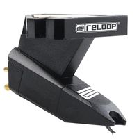 Reloop OM-BLACK Turntable Stylus Cartridge with Headshell Mounting