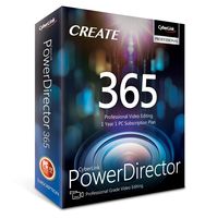 Cyberlink PowerDirector 365 | 1 Year Subscription - Professional Grade Video Editing
