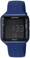 Armitron Sport Unisex 40/8417BLU Grey Accented Digital Chronograph Blue Perforated Silicone Strap Watch