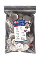 50 Buttons to Cover - Made in USA - Self Cover Buttons with Wire Eyes - size 60 with Tool