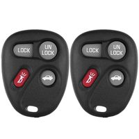 SCITOO Compatible with Keyless Shell Fob, 2 New Keyless Remote Key Fob Clicker Shell Case 4 Button Replacement KOBLEAR1XT