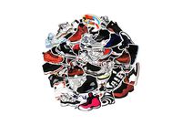 [Pack of 60] Waterproof Sneaker Stickers for Car, Laptop, Luggage, Skateboard Graffiti Leaving NO Residue