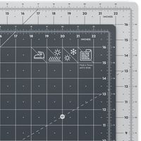 ARTEZA Self Healing Rotary Cutting Mat, 18"x24" with Grid & Non Slip Surface for Fabric, Paper, Vinyl, Plastic, Eco Friendly, Durable & Flexible, Great for Crafts, Quilting, Sewing, Scrapbooking