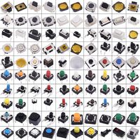 Icstation 100 Values SMD DIP Micro Momentary Push Button Tactile Switch Assortment Kit(Pack of 200 )