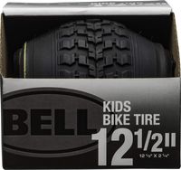 Bell 7091029 Kids Bike Tire, 12" x 1.75-2.25", Black