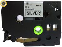 Black on Silver Label Tape Compatible for Brother TZ TZe 941 TZ-941 TZe-941 18mm P-Touch 8m 0.7"x26.2'