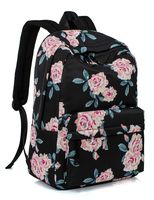 Leaper Fashion Water Resistant School Backpack for Girls 14Inch Laptop Black