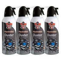 Falcon Dust-Off Electronics Compressed Gas Duster 10 oz (4 Pack) [New Improved Version]