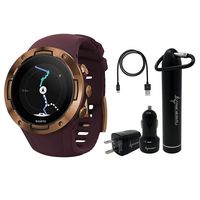 Suunto 5 Multisport Watch G1 with Included Wearable4U Power Pack (Burgundy Copper)