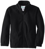 CLASSROOM Youth Unisex Polar Fleece Jacket, Black, Small