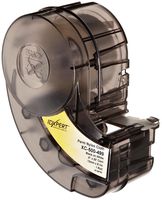 Brady XC-500-499 IDXPERT 0.5" Height, 19" Width, B-499 Nylon Cloth Black On White Color Label