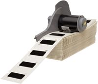 Brady M71EP-171-593-BK 1.06" Width x 0.49" Height Black Color B-593 Adhesive-Taped Polyester Raised Panel Labels With Gloss Finish For BMP71 Printers (200 Per Box)
