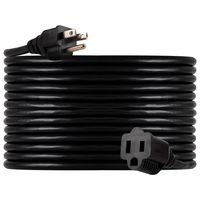 UltraPro GE 40 ft Extension Cord, Heavy Duty, Indoor/Outdoor, Grounded, Double Insulated Cord, UL Listed, Black, 36826
