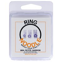 RING NOODLE: Ring Size Reducer | Ring Guard | Ring Size Adjuster. Size: Mixed for Thin Rings, 1 Mini, 1 Petite, 1 Narrow, for rings 0.5 to 2.5 mm wide.