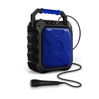 ZIZO Rokr Z1 Portable 15W Bluetooth Speaker 15W Output with Built in Rechargeable Battery USB Port AUX Mic Jack FM LED Display Blue