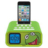Kermit the Frog Dual Alarm Clock and 30-Pin iPod Speaker Dock (DK-H22)
