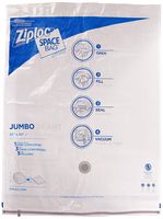 Space Bag, 2 Jumbo Vacuum Seal Storage Bags, Each, Clear, (32" X 42")