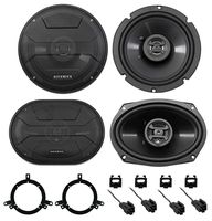 Hifonics Front+Rear Factory Speaker Replacement Kit for 1995-2000 Dodge Avenger