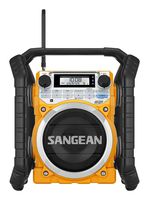 Sangean Portable Bluetooth Water Resistant Ultra Rugged AM/FM/NOAA Emergency Weather Channel Radio Receiver with Large Easy to Read Backlit LCD Display