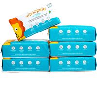 100% Pure Cotton Dry Wipes | Use Wet or Dry | Soft & Sensitive | Hypoallergenic | Extra Strong & Absorbent | Perfect for Diaper Changes, Runny Noses, Drool, Meal Time & Nursing (6-Pack)