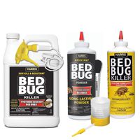 HARRIS Bed Bug Killer Value Bundle Kit - Diatomaceous Earth Powder, Toughest Bed Bug Powder, Toughest Gallon Spray and Powder Duster