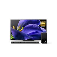 Sony XBR-65A9G 65 Inch TV: MASTER Series BRAVIA OLED 4K Ultra HD Smart TV with HDR and Alexa Compatibility -  Z9F 3.1ch Dolby Atmos Sound Bar and HT-Z9F Wireless Subwoofer - 2019 Model