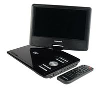 Magnavox - 9 Inch TFT Swivel Screen Portable DVD/CD Player with USB/SD Card Slot, Remote and Car Adapter