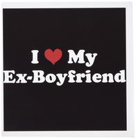3dRose Greeting Cards, I Love My Ex Boyfriend, Set of 6 (gc_16593_1)