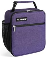 MAZFORCE Original Lunch Bag Insulated Lunch Box - Tough & Spacious Adult Lunchbox to Seize Your Day (Purple - Lunch Bags Designed in California for Men, Adults, Women)