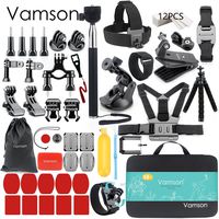 Vamson 58-in-1 Action Camera Accessory Kit for GoPro Hero Session/5 Hero 6 5 4 3+ 3 2 1 SJ4000 5000 6000 DBPOWER AKASO VicTsing APEMAN WiMiUS Rollei QUMOX Lightdow Campark and Sony Sports DV and More