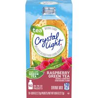 Crystal Light On-The-Go Sugar Free Raspberry Green Tea Powdered Drink Mix, 10 ct - 0.09 oz Packets