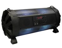 Mr. Dj MEGATUBE Dual 6.5" Portable Bluetooth Wireless Boombox, Built-in Amplifier, Rechargeable Battery, high Output 3000 p.M.p.O (MEGA TUBE)