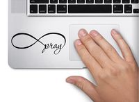 Infinity Pray Symbol Decal Funny Bible Laptop Skin Macbook Trackpad Keypad Sticker Window