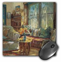 3dRose Cottage Interior by Colin Campbell Cooper Mouse Pad (mp_127324_1)