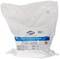 Clorox 30359 Healthcare Bleach Germicidal Wipe, Refill (110 Count)