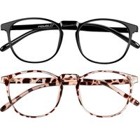 FEIYOLD Blue Light Blocking Glasses Women/Men for Computer Use,FDA Approved Anti Eyestrain Gaming Glasses(2Pack)