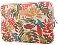 10-15.6 Inch BSlvwg Laptop Sleeve Case Pocket Tablet Briefcase Protective Bag for Macbook/Notebook (13, Khaki colorful leaves)