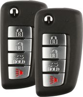 Discount Keyless Replacement Uncut Car Remote Fob Key Combo Compatible with KBRASTU15, CWTWB1U758, ID 46 (2 Pack)