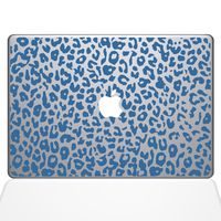 The Decal Guru 2047-MAC-13A-LB Leopard Spots Decal Vinyl Sticker, Light Blue, 13" MacBook Air