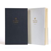 LB2DESIGNS Refill Notebooks - 5x8.25" - 2-Pack of Lined Journal and Undated Daily Planner (Pale Blue & Blue/Black with Gold Foiled Logo) - fits lb2designs Travelers Notebook and Leather Journal Cover