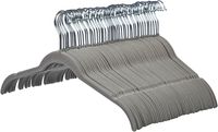 AmazonBasics Velvet Shirt Dress Clothes Hangers, 50-Pack, Gray - AQ-W0010