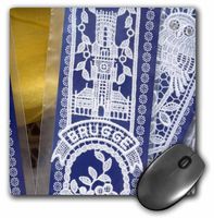 3dRose LLC 8 x 8 x 0.25 Inches Mouse Pad, Belgium, Brugge, Belgium Lace Bookmarks-Eu04 Cmi0117 - Cindy Miller Hopkins (mp_70275_1)