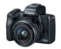 Canon EOS M50 Mirrorless Camera Kit w/EF-M15-45mm and 4K Video (Black) (Renewed)