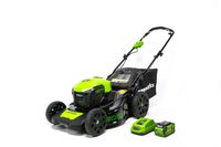 Greenworks G-MAX 40V 20-Inch Cordless 3-in-1 Lawn Mower with Smart Cut Technology, (1) 4Ah Battery and Charger included MO40L410