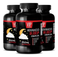 Brain and Memory Boost - Advanced Sleep Complex - 952MG - antiaging Health - 3 Bottles (180 Capsules)
