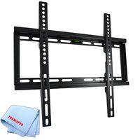 Low Profile Flat Screen TV Wall Mount for 23"-56" TVs + Tronixpro Microfiber Cloth
