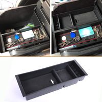 JDMCAR Center Console Armrest Insert Organizer ABS Tray Pallet Storage Box Container Compatible with Ford F150 2015 2016 2017 2018 2019...