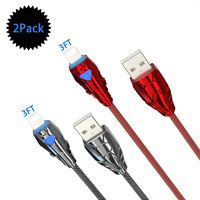 Phone Charger Cable(Pack of 2),Charging Cords Cable,iOS lightenin Lighting USB Cable Cords Set,Nylon Braided Lightnin Phone Charger Cords for Phone 11 XS Max XR 8 7Plus 6 Pad,3FT/Foot Charger