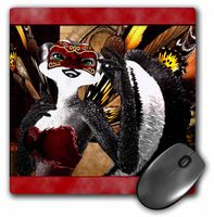3dRose LLC 8 x 8 x 0.25 Inches Mouse Pad, Masquerade Fantasy Anthropomorphic Anthro Skunk 3D Art (mp_124030_1)